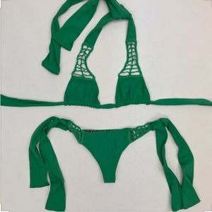 Acacia Swimwear Green Bottom